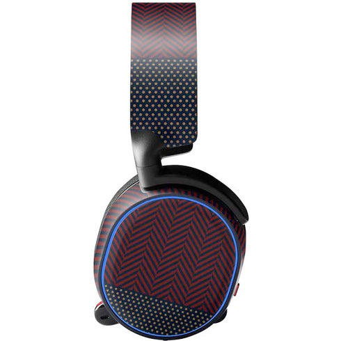 Blocked Polka Dot Chevron SteelSeries Arctis 3 Skin
